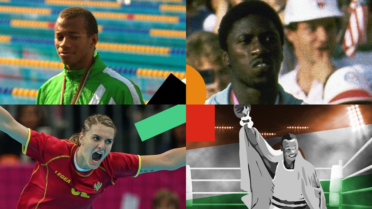 RFI's tweet photo. «Petits» pays, grands athlètes: Wahid Aziz, Gabriel Tiacoh, les handballeuses du Monténégro, Anthony Nesty
➡️ https://t.co/NnfRTboNkf https://t.co/kQYAq4t9jI