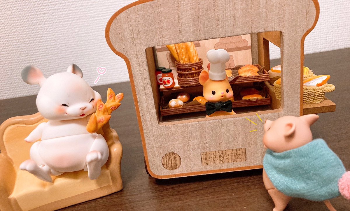 ようこそチーマウベーカリーへ🍞
全てのパンはチーズ入り🐭🧀

#cocoriang #ohduckfarm #piposdoll