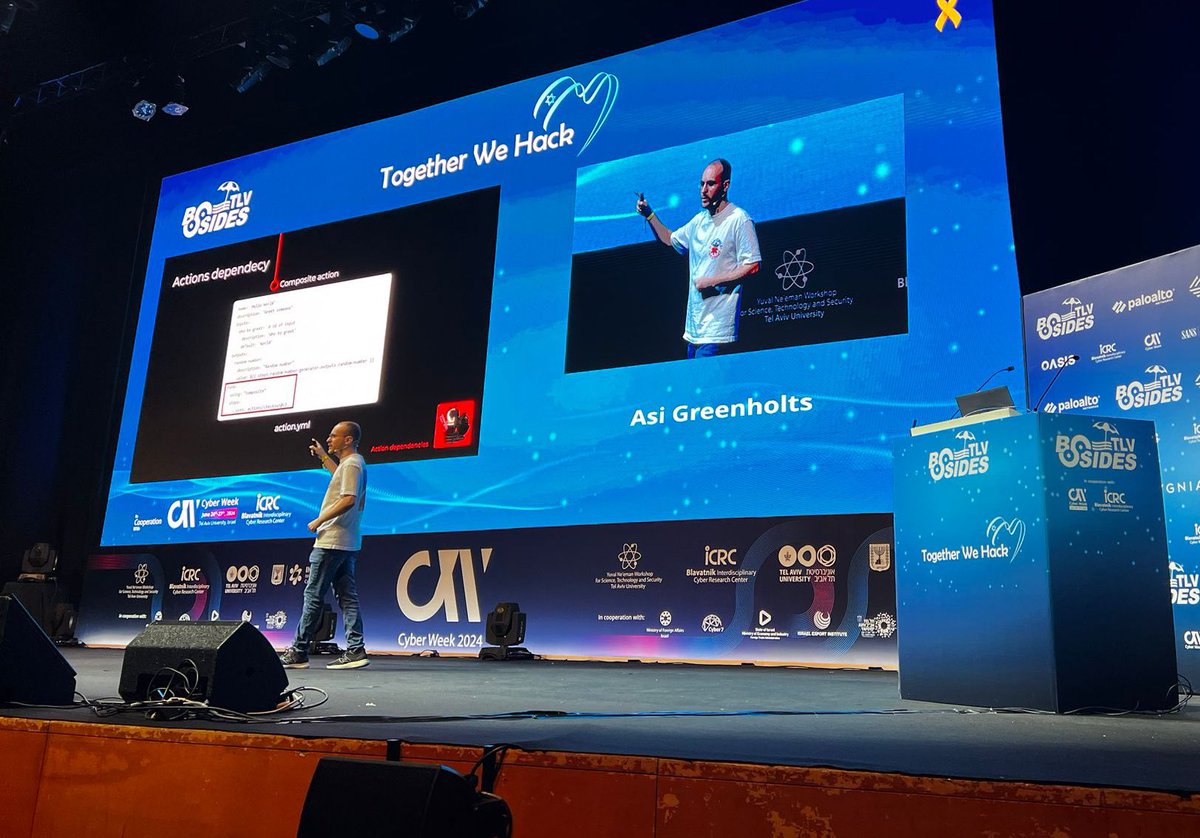 BSIDES TLV (@bsidestlv) on Twitter photo Right now on stage <a href="/TupleType/">Asi Greenholts</a> with “The GitHub Actions Worm: Compromising GitHub repositories through the actions dependency tree”!
Join live: youtube.com/live/tlBnIA9FQ… Right now on stage <a href="/TupleType/">Asi Greenholts</a> with “The GitHub Actions Worm: Compromising GitHub repositories through the actions dependency tree”!
Join live: youtube.com/live/tlBnIA9FQ…
