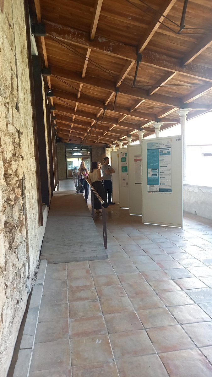 LivingGirona's tweet photo. The poster session has just started, the participants obverse and analyse the posters of their colleagues among themselves. https://t.co/lVWCWfxuat
