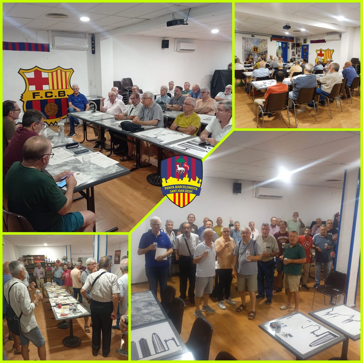 📣 El dimarts 25 de juny a les 19h, vàrem celebrar l'Assemblea General ordinaria de la Penya Barcelonista SJD.
📢 Gràcies a totes i tots  per assistir-hi ‼️
🏖️ Bon estiu !!!
🤗 Fins aviat ⚽🏀🤾🏿⛹️
🔵🔴 *Sóm Penya  i Fem Penya*
💙❤️ Força Barça!!!