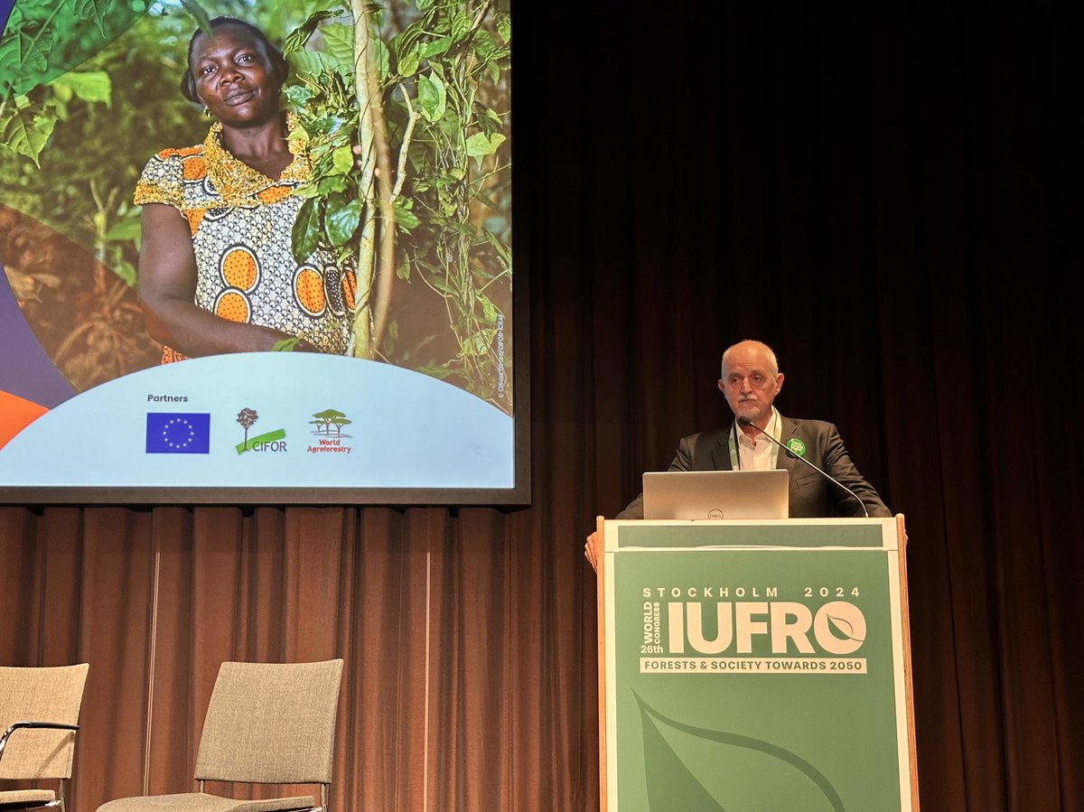 How can we build capacity in the Congo Basin without destroying forests?

<a href="/ForestsMatter/">Robert Nasi</a> says that the first step is to  empower a new generation of people to be the managers of protected areas in the region.

Young people must be engaged.

#IUFRO2024 <a href="/IUFRO/">IUFRO</a> #Trees4Resilience