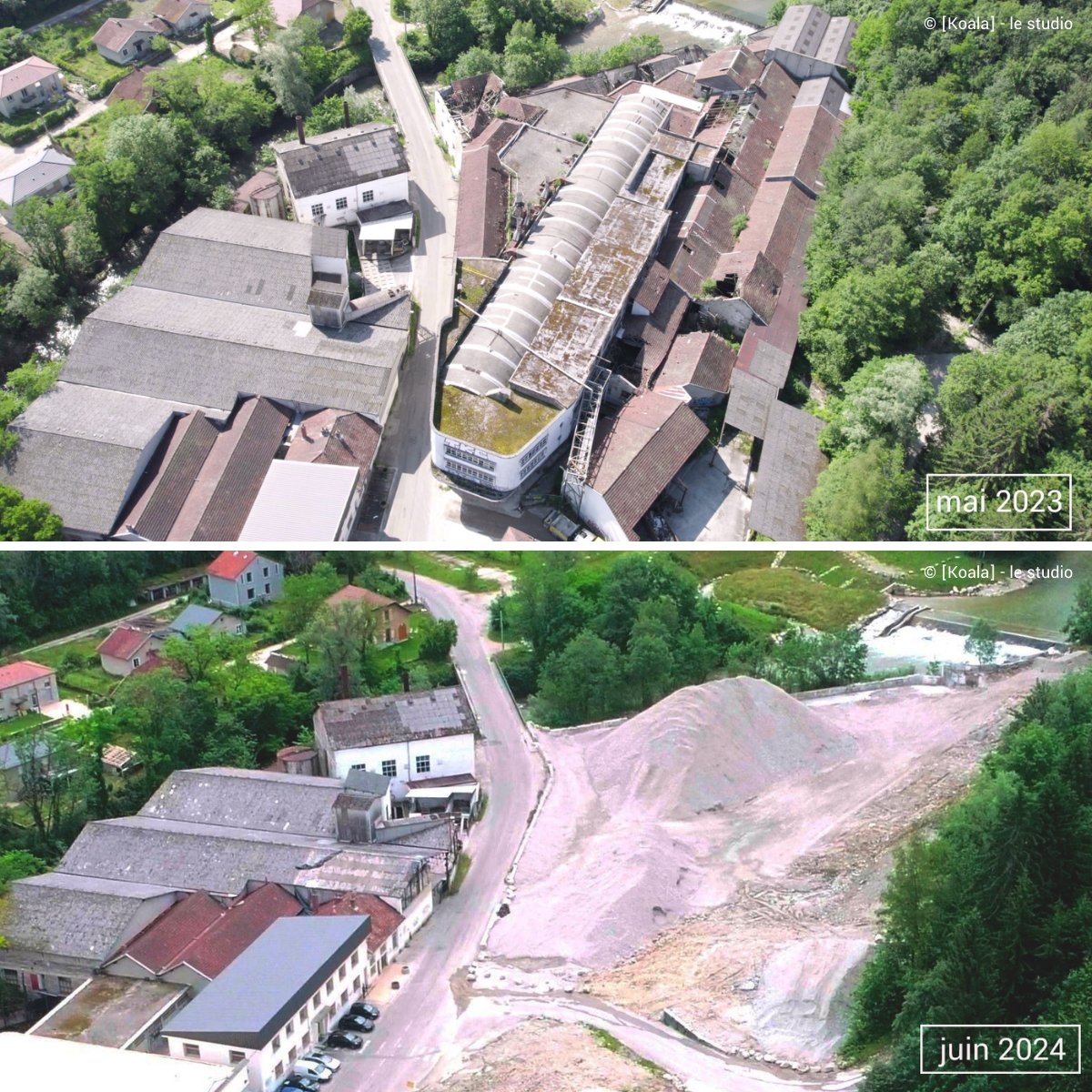 epfl73's tweet image. Après une année de travaux de déconstruction, l’ancienne papeterie d’Entre-Deux-Guiers laisse place à un terrain prêt à être aménagé en zone économique artisanale.
Pour découvrir les chiffres (impressionnants !) de ce chantier 👉🏼epfl73.fr/fin-des-travau…