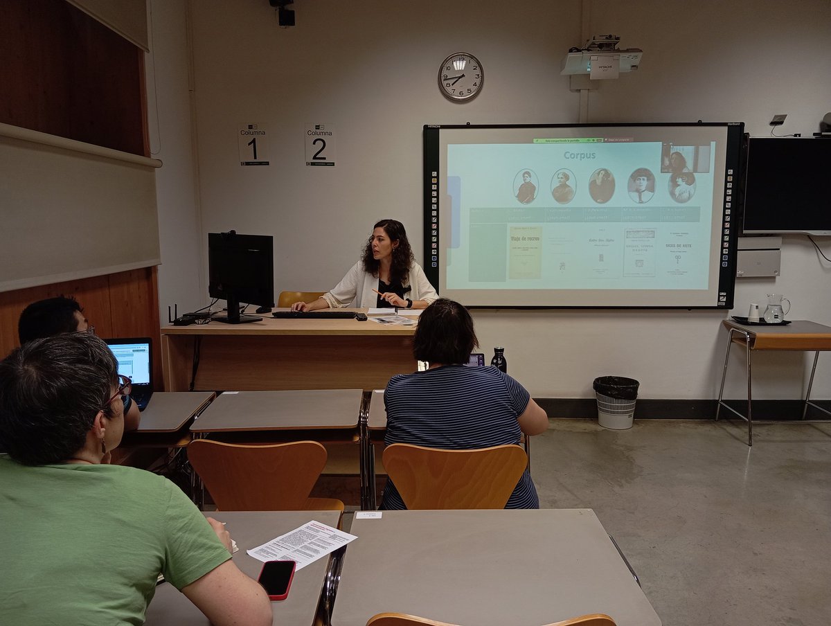 Rocío Ortuño (@escartxa) on Twitter photo Arranca el segundo día del curso de verano del <a href="/linhduned/">LINHD</a>. Ayer hubo visita al <a href="/MuseoDeAmerica/">Museo de América</a> con su subdirectora como guía de lujo. Luego María Íñigo nos llevó al campo poscolonial que entre <a href="/himoro22/">Marcelo Yuji Himoro</a> y yo lo hemos vinculado con lo digital ¡Y se habló de <a href="/clariahes/">clariahes</a> ! Arranca el segundo día del curso de verano del <a href="/linhduned/">LINHD</a>. Ayer hubo visita al <a href="/MuseoDeAmerica/">Museo de América</a> con su subdirectora como guía de lujo. Luego María Íñigo nos llevó al campo poscolonial que entre <a href="/himoro22/">Marcelo Yuji Himoro</a> y yo lo hemos vinculado con lo digital ¡Y se habló de <a href="/clariahes/">clariahes</a> !