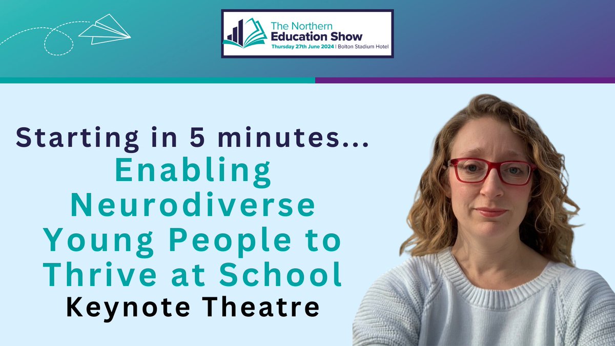 Join <a href="/PookyH/">Pooky Knightsmith</a> in our opening keynote about enabling neurodiverse young people to thrive at school. #NorthernEdShow