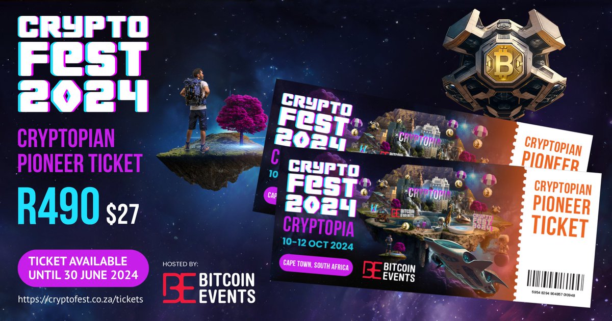 BitcoinEventsCo's tweet image. 🚀 Our latest newsletter is out now! 📰 

Discover the new speaker lineup for Blockchain Africa Conference and get your last chance to grab Early Adopter tickets for Crypto Fest 2024! 

Don't miss out, read it here: mailchi.mp/bitcoinevents.… 
#CryptoFest2024 #BlockchainAfrica2024…