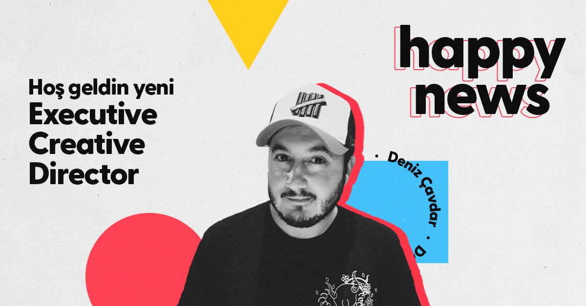 Bazı Happy News’larımız var! Deniz Çavdar aramıza Executive Creative Director olarak katıldı. Hoş geldin Deniz! 💫

Halihazırda bizimle birlikte olan canımız Atilla Karabay’da Executive Creative Director olarak bize destek vermeye devam ediyor, iyi ki. 🤍