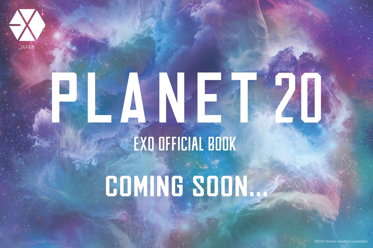 EXO_NEWS_JP's tweet photo. 【EXO-L-JAPAN News】

EXO OFFICIAL BOOK 『PLANET #20』📚✨
Coming Soon…💫

▼7/2(火)23:59までにご入会(＝ご入金)で『PLANET#20』が届きます！
https://t.co/XbTUPyNIw5
 
#EXO #weareoneEXO https://t.co/tiIsq6q2kO