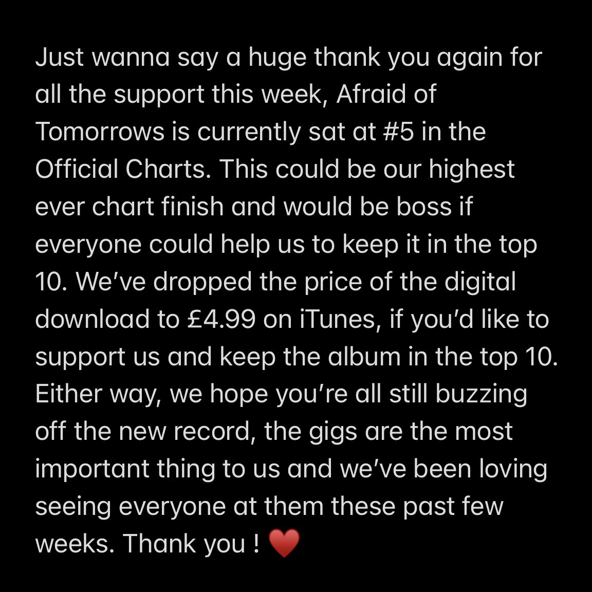 TheMysterines's tweet photo. Currently sat at #5 in the official charts. Thank you for the support this week♥️ 

https://t.co/ettk2nNaNx https://t.co/vZh2qU8iwL