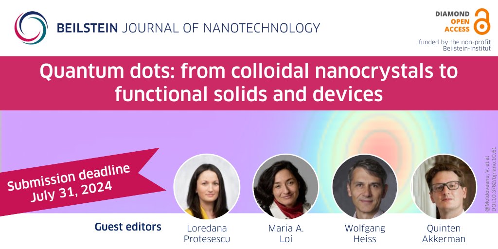 Beilstein-Institut @beilstein-institut.bsky.social (@beilsteininst) on Twitter photo There's still time to submit to the thematic issue “#QuantumDots: from colloidal #nanocrystals to functional solids & devices” edited by <a href="/ProtesescuGroup/">Loredana Protesescu</a>, <a href="/maloima/">Maria Antonietta Loi</a> <a href="/univgroningen/">University of Groningen</a>, Wolfgang Heiss <a href="/UniFAU/">FAU Erlangen-Nbg</a>) & <a href="/Q_Akkerman/">Quinten Akkerman</a> <a href="/LMU_Muenchen/">Universität München</a>.
🔗beilstein-journals.org/bjnano/series/…
#BJNANO 💎🔓 There's still time to submit to the thematic issue “#QuantumDots: from colloidal #nanocrystals to functional solids & devices” edited by <a href="/ProtesescuGroup/">Loredana Protesescu</a>, <a href="/maloima/">Maria Antonietta Loi</a> <a href="/univgroningen/">University of Groningen</a>, Wolfgang Heiss <a href="/UniFAU/">FAU Erlangen-Nbg</a>) & <a href="/Q_Akkerman/">Quinten Akkerman</a> <a href="/LMU_Muenchen/">Universität München</a>.
🔗beilstein-journals.org/bjnano/series/…
#BJNANO 💎🔓