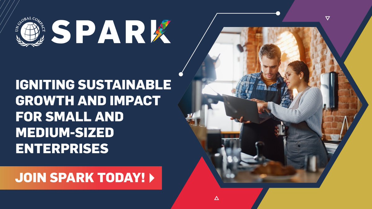 Looking to make a powerful impact on your #business and the world? Join #SPARK – a new global community for #SMEs participating in the UN @GlobalCompact.

Learn more 👉 unglobalcompact.org/take-action/ac…