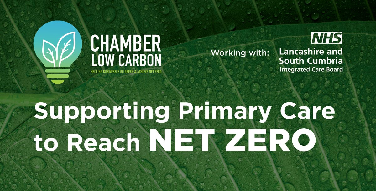 Chamber Low Carbon is working with NHS Lancashire and South Cumbria ICB  to host a FULLY FUNDED event aimed at helping Primary Care achieve Net Zero emissions 🌎💚♻ 

📅 Friday 12th July 2024

To register for this event  or find out more👇
eventbrite.co.uk/e/supporting-p…