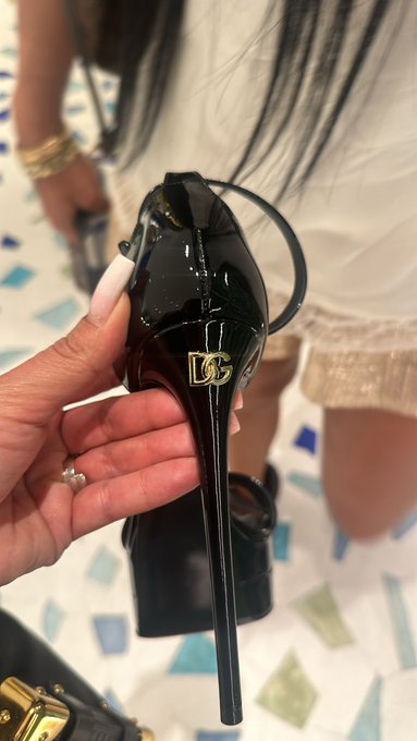 Shopping for my birthday. This pair of DG heels I already get, but I left some wishes in the store for