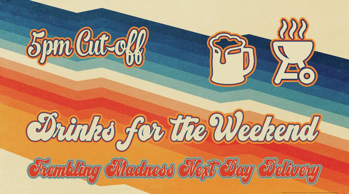 Don't forget to stock up for the weekend!
tremblingmadness.co.uk/?store-page=NE…