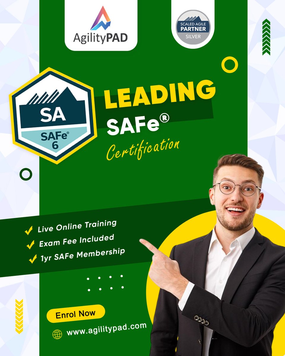 agilitypad's tweet photo. Transform Your Career with Leading SAFe® (SA) Certification.🚀

BOOK NOW: https://t.co/XneW07aSSP

#agilitypad #designthinking #leadership #leadershipdevelopment #leadershipskills #leadershipcoaching #leadingsafe #projectmanager #scrummaster #softwaredevelopment #safeagilist https://t.co/BiFAufeiIo