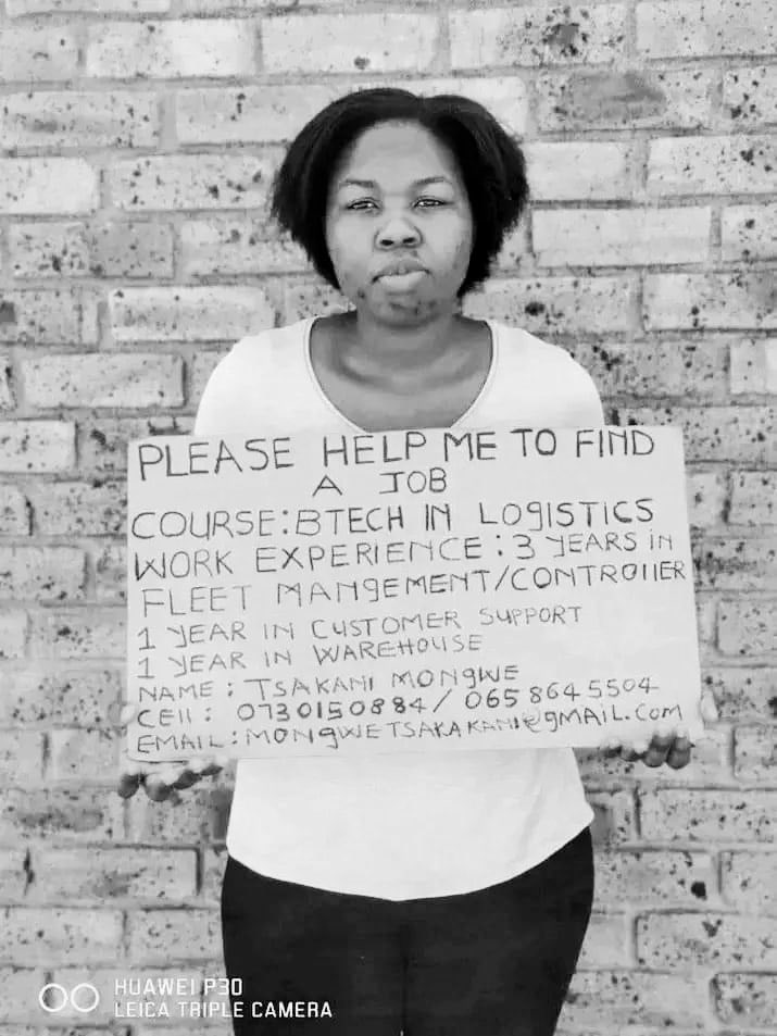 Can you please retweet this until she get a job #Cabinet #SkeemSaam