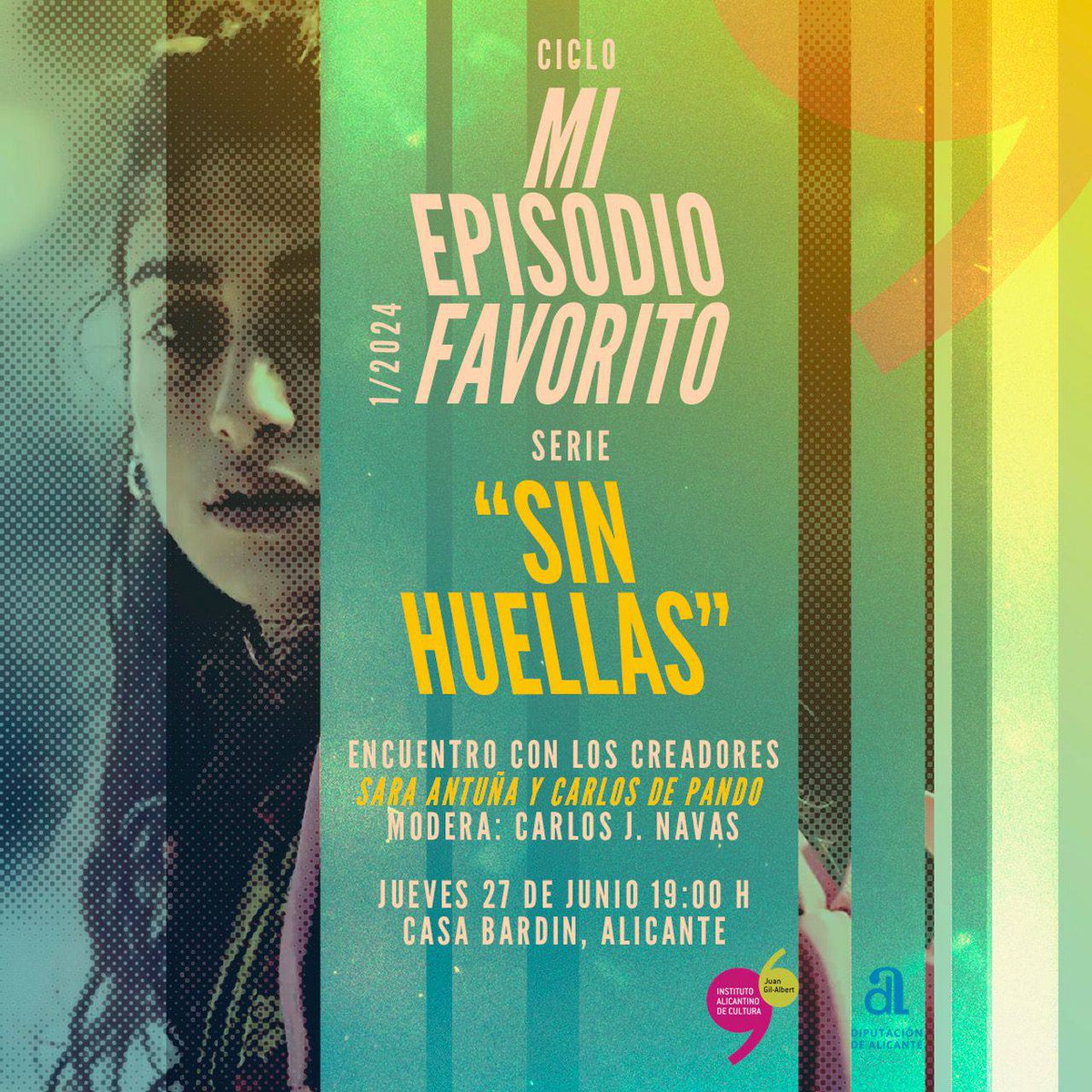 fueradeseries's tweet photo. 📺 Esta tarde a las 19.30h, vuelve el ciclo "Mi episodio favorito" del @GilAlbertIAC con la charla de @lectoraconstant y @depandix, showrunners de la serie #SinHuellas de @PrimeVideoES, moderada por @cjnavas.

👉 Más info: https://t.co/GnsCUT5EIb https://t.co/HlFShmv26O
