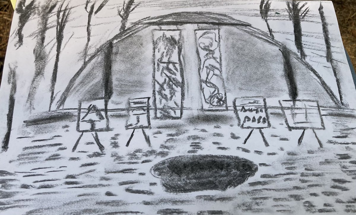 MarketplaceandI's tweet image. What a fantastic couple of days we had at the @forestofbowland &amp;amp; @AccessTheDales_ #AccessForAllConference. The artworks looked spectacular alfresco! And we  also had great fun learning #CharcoalDrawing - @KillianOLeary was very good at this! #AbilityOverDisability @LumsMarketing