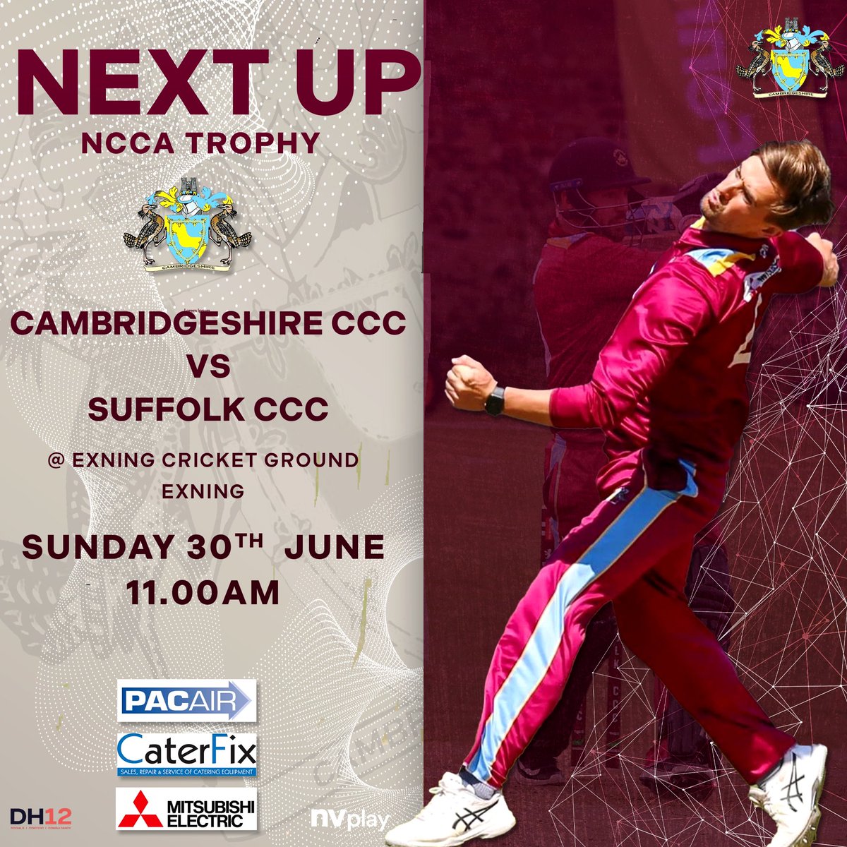 Cambridgeshire CCC (@cambs_ccc) on Twitter photo NEXT UP: Quarter final encounter with <a href="/suffolkcricket/">Suffolk Cricket ❤️🏏</a> at <a href="/BurwellExningCC/">Burwell & Exning Cricket Club</a> 💥 The game gets underway at 11am! #CambsCCC #CambridgeshireCountyCricketClub #Cricket <a href="/NCCA_uk/">NCCA (National Counties Cricket Association)</a> NEXT UP: Quarter final encounter with <a href="/suffolkcricket/">Suffolk Cricket ❤️🏏</a> at <a href="/BurwellExningCC/">Burwell & Exning Cricket Club</a> 💥 The game gets underway at 11am! #CambsCCC #CambridgeshireCountyCricketClub #Cricket <a href="/NCCA_uk/">NCCA (National Counties Cricket Association)</a>