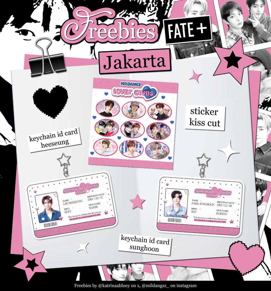 heeseungjawir's tweet photo. ⋆·˚ ༘ * Enhypen fate+ jakarta˚ ༘ * ⋆·
 mildangz freebies by @katrinaabluey

📆 17-18 agustus 2024
📌 ice bsd hall 1-2
⏳ tba

🫧 Do tag me if you get the freebies 
🖇️ Ig: mildangzz_ , lets be moots! 

Details and further information can seen below.🥛🥕 

#FATEPLUS_IN_JAKARTA https://t.co/BEvRVFCk4Y