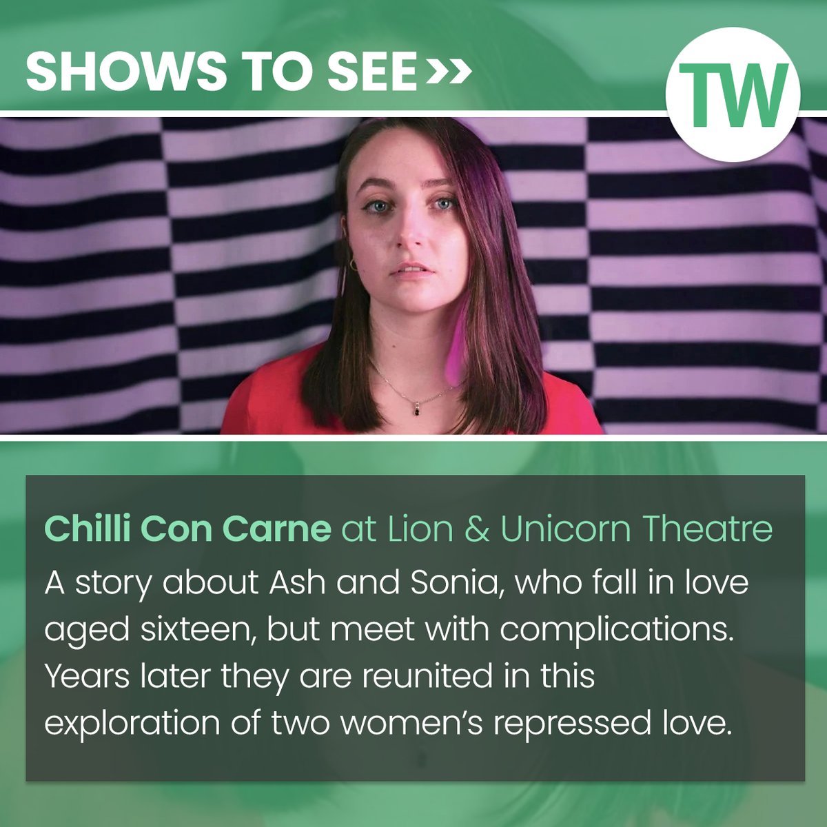 Among our recommended shows to see this week: ‘Chilli Con Carne’ at Lion &amp; Unicorn Theatre from 29-30 Jun. 

Get more show tips here: bit.ly/3KXhl9J

<a href="/landutheatre/">Lion & Unicorn Theatre</a>