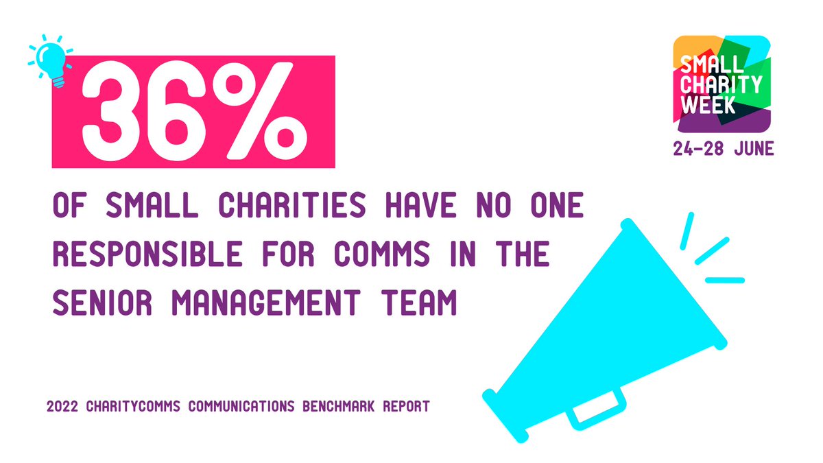 Fewer resources and small teams make marketing and communications a challenge for many small charities.

Explore these free resources from  <a href="/CharityComms/">CharityComms</a> 👉 charitycomms.org.uk/resources-for-…

#SmallCharityWeek