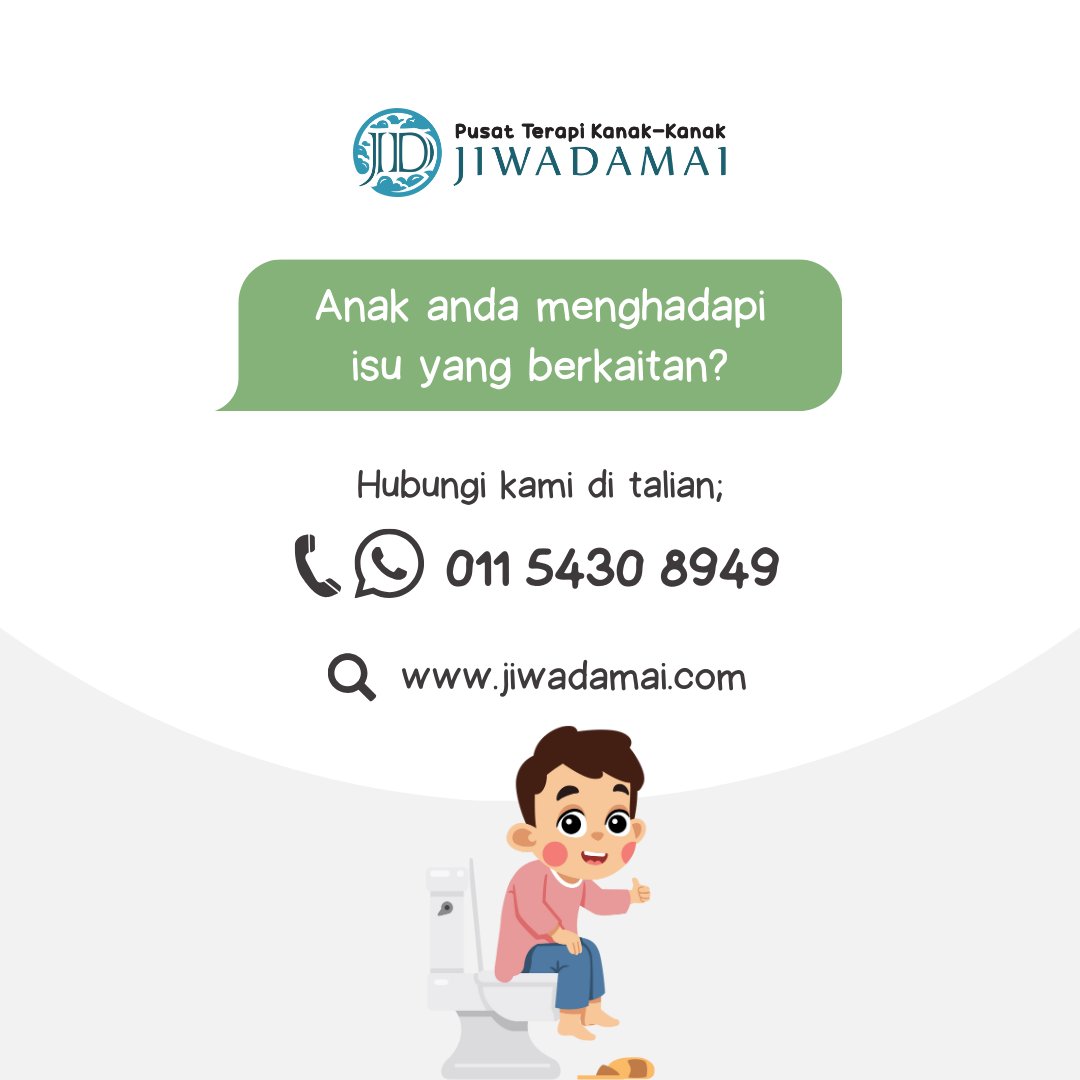 PPP_Jiwadamai's tweet image. Jika ilmu ini bermanfaat, bantu kami untuk sebarkan kepada semua dan terus ikuti kami dengan pelbagai lagi pengisian mengenai terapi cara kerja (occupational therapy) &amp;amp; juga terapi pertuturan (speech therapy) mahupun pembelajaran.

#pengurusan #tandas #tips