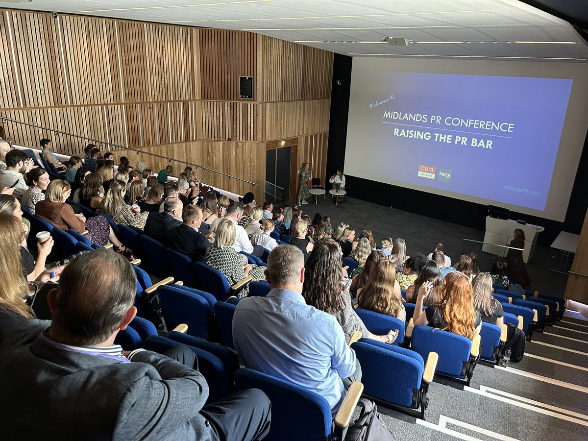 Wheels up as we kick off today’s Midlands PR Conference. A packed room, great agenda as we look at ‘Raising the PR Bar’ made possible thanks to our kind sponsors <a href="/NextLevelMids/">next level Recruitment</a> and <a href="/Meltwater/">Meltwater</a>