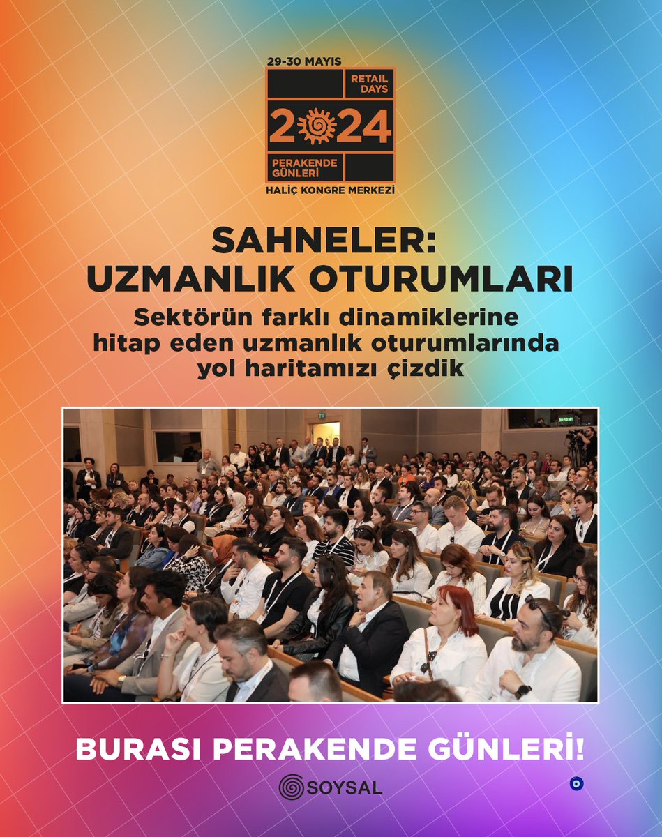 PG_Soysal's tweet photo. PG24 Uzmanlık Oturumlarında Yol Haritamızı Çizdik #perakendegünleri #soysal #burasıperakendegünleri #retaildays #PG24 https://t.co/8A8yafAXZ1