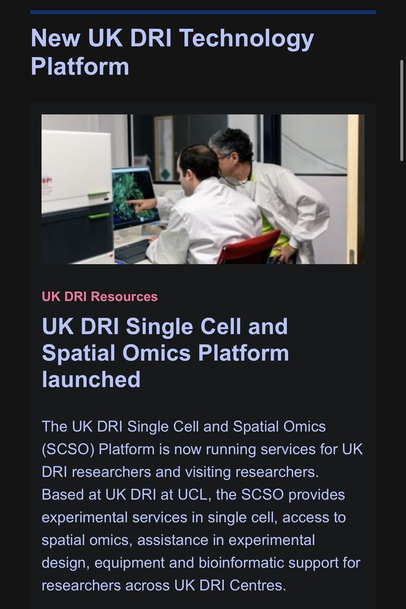ModestaBlue's tweet image. Single Cell and Spatial Omics lab launched at UKDRI. Currently a team of two - manager and bioinformatifian Daria and me - technician #singlecelltranscriptomics #ukdri #universitycollgelondon #omics