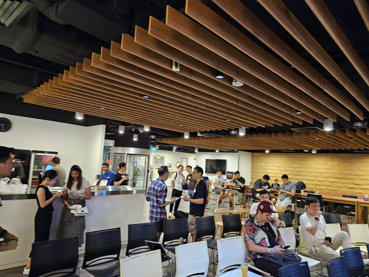 Web3DevC's tweet image. A blast - our meetup, not the airdrop😜
Ye @sentioxyz on improving web3 dev experiences, Henry  @ThisIsStarta in town sharing thoughts on FSD cars, encryption, De-Fi. Devs discussing what to build for next hackathons over dimsums

Greatful to hv you all &amp;amp; thanks @EFDevcon &amp;amp; AWS🔥