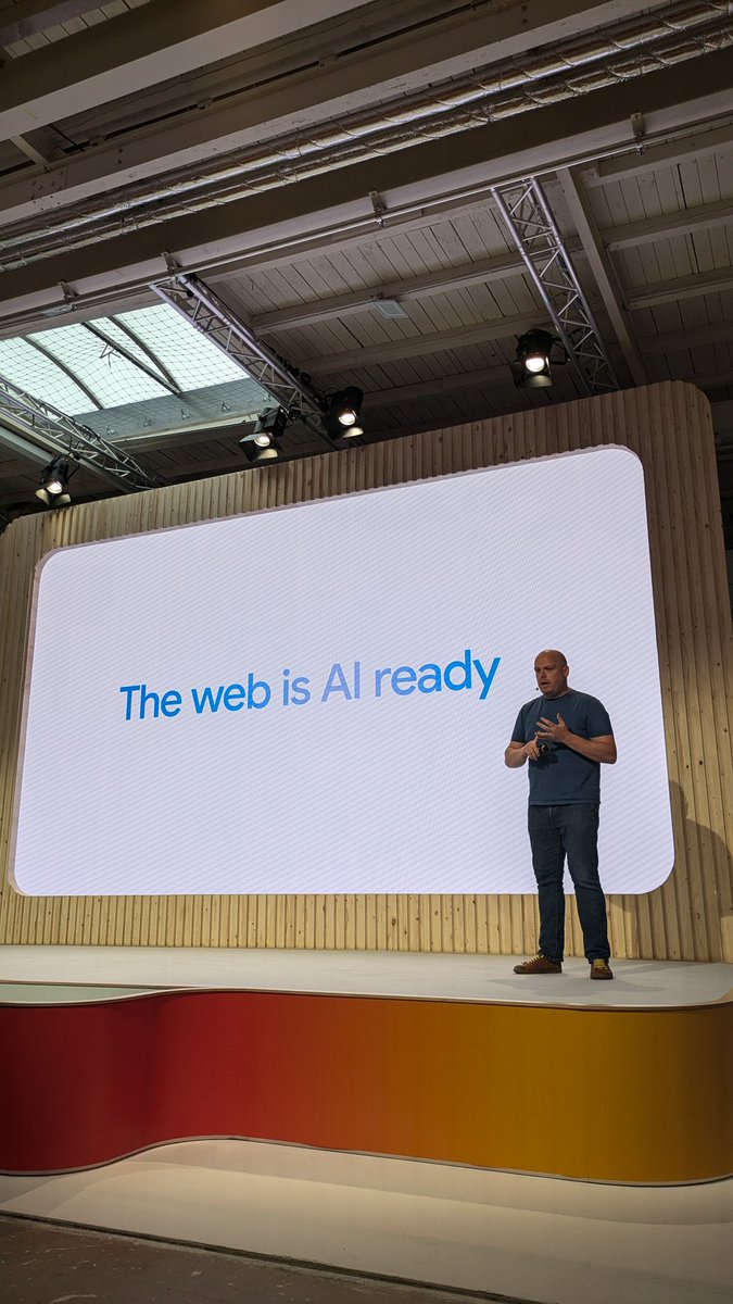 It's great to hear about the innovative things happening to web development at #GoogleIOConnect 🎉