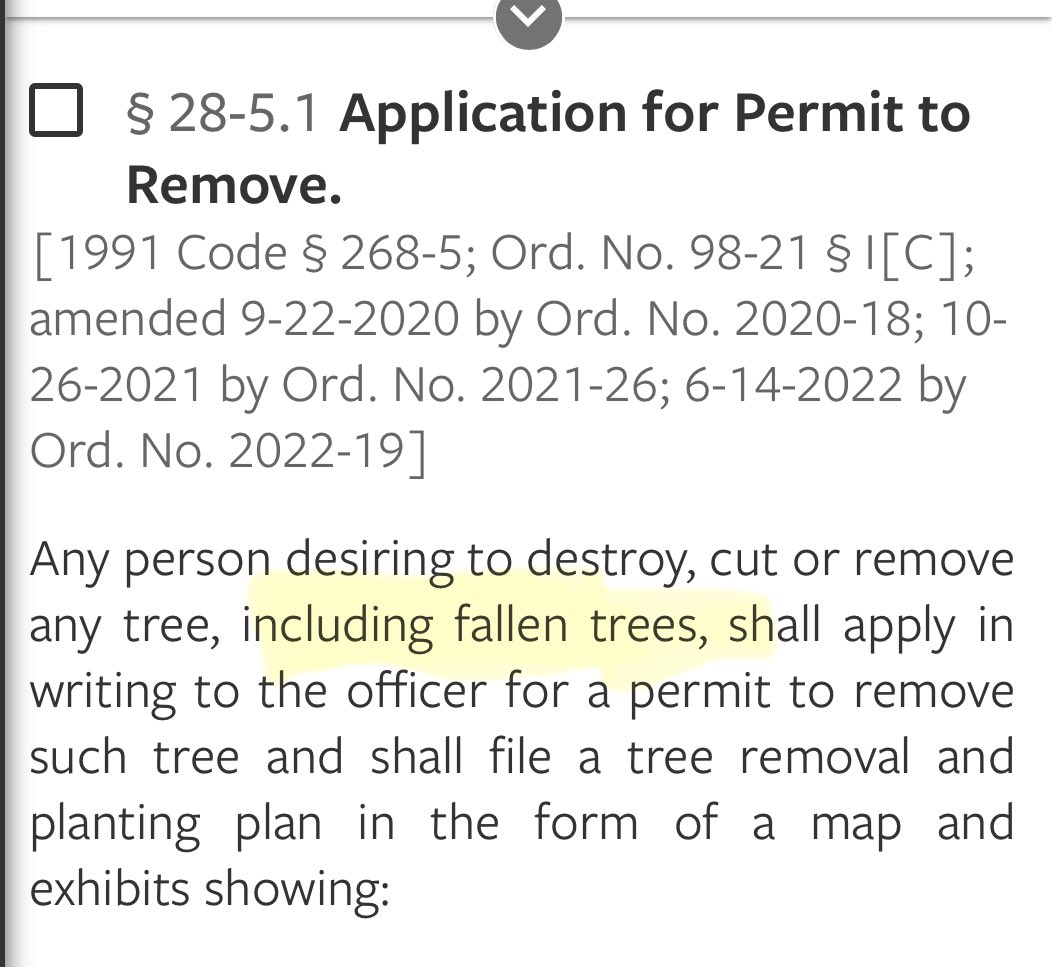 Give me one good reason why the municipality should require a permit to remove a fallen tree off my property…

How in God’s name does this law protect the public welfare?

Thank you. This concludes my speech. I’ll get of my soapbox.