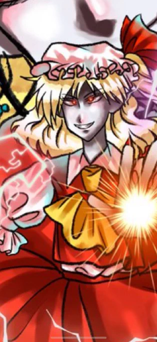 #東方Project  #レミフラ  #アイビスペイントちなみに今回見て欲しいポイントは歯。吸血鬼だしこだわったっていうのもありますが表情を2人とも一緒にしつつ違う狂気を出す、というのが課題でした。ちゃんと姉妹ってわかるようにするのも表現の一つですね。 