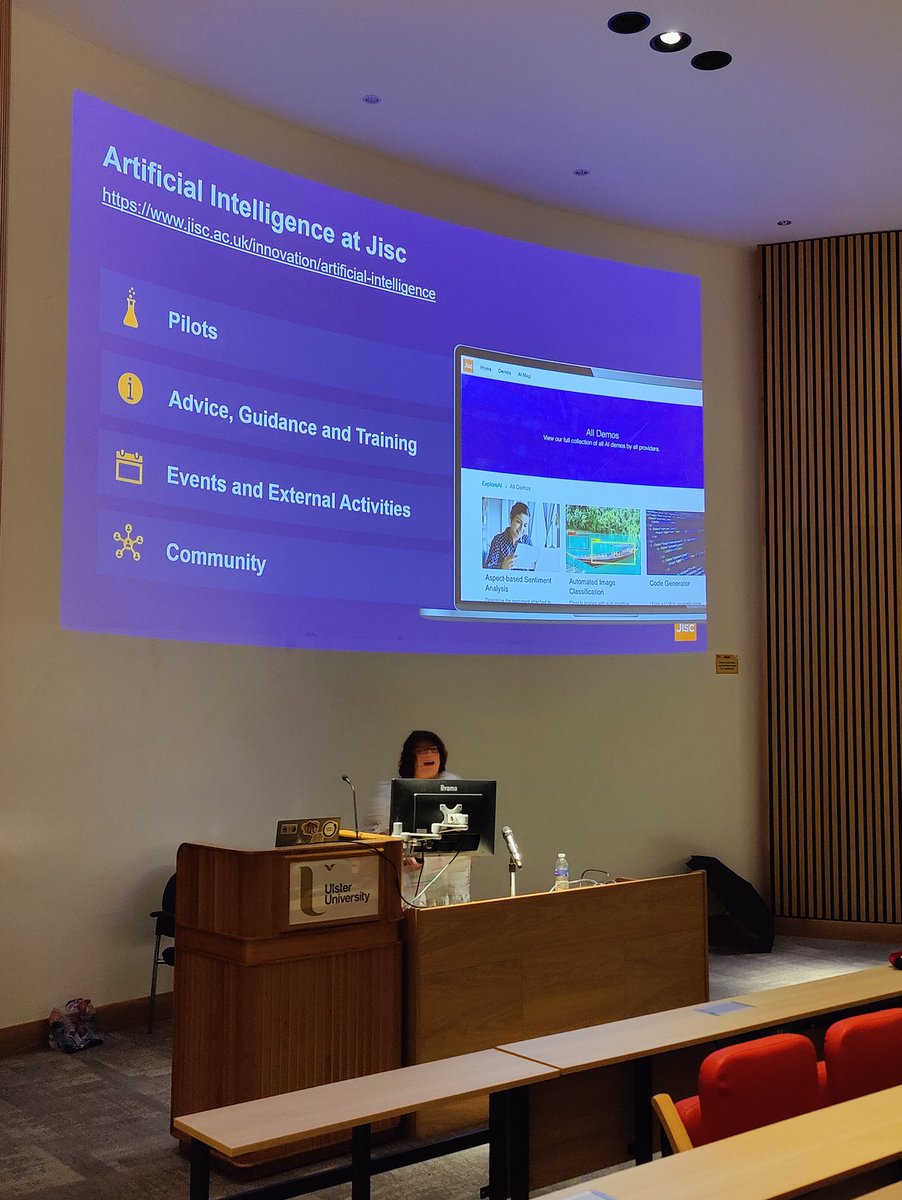 Second talk for Thursday. AI - Opportunities and Challenges for education. Sue Attewell (JISC) # GenAIEdu  <a href="/UlsterUni/">Ulster University</a> <a href="/UlsterCompEng/">Ulster Uni SCEIS</a> <a href="/AttewellSue/">sue attewell</a>