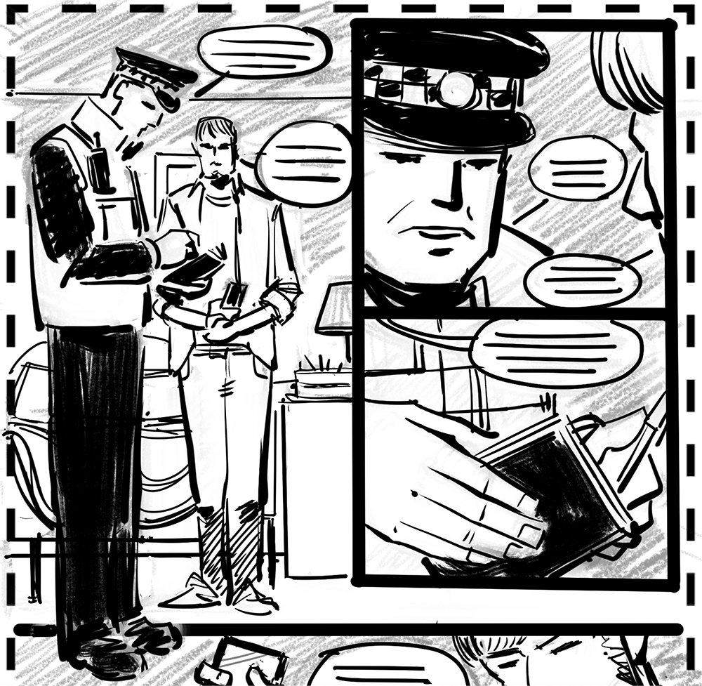 Jaime Huxtable (@jaimehuxtable) on Twitter photo Some process in reverse order: finished inks, pencils & original thumbnail. From horror GN 'Out There' - available here: davidlumsden.com/shopcomics/out…
Story: <a href="/dlumsdenfilm/">David Lumsden</a>
Art: me!
Letters: <a href="/RobJonesWrites/">Rob Jones @ TBubs B17 DSTLRY Hall 16/17th Nov</a>
Cover & chapter art: David Lupton
Based on a screenplay by Ronnie Mackintosh Some process in reverse order: finished inks, pencils & original thumbnail. From horror GN 'Out There' - available here: davidlumsden.com/shopcomics/out…
Story: <a href="/dlumsdenfilm/">David Lumsden</a>
Art: me!
Letters: <a href="/RobJonesWrites/">Rob Jones @ TBubs B17 DSTLRY Hall 16/17th Nov</a>
Cover & chapter art: David Lupton
Based on a screenplay by Ronnie Mackintosh