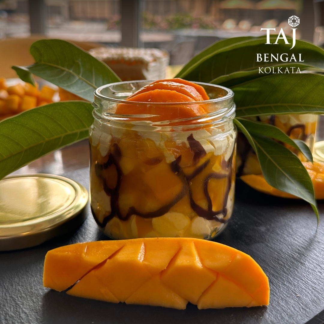 TajBengal's tweet photo. As our favourite season nears its end, savour the last of this summer's decadent mango delights at Taj Bengal. Our mango delicacies are expertly crafted to celebrate the season's sweet bounty in the plush aura of Taj Bengal.

#TajBengal #TajHotels #MangoSeason #MangoDessert https://t.co/bp0ARegu4e
