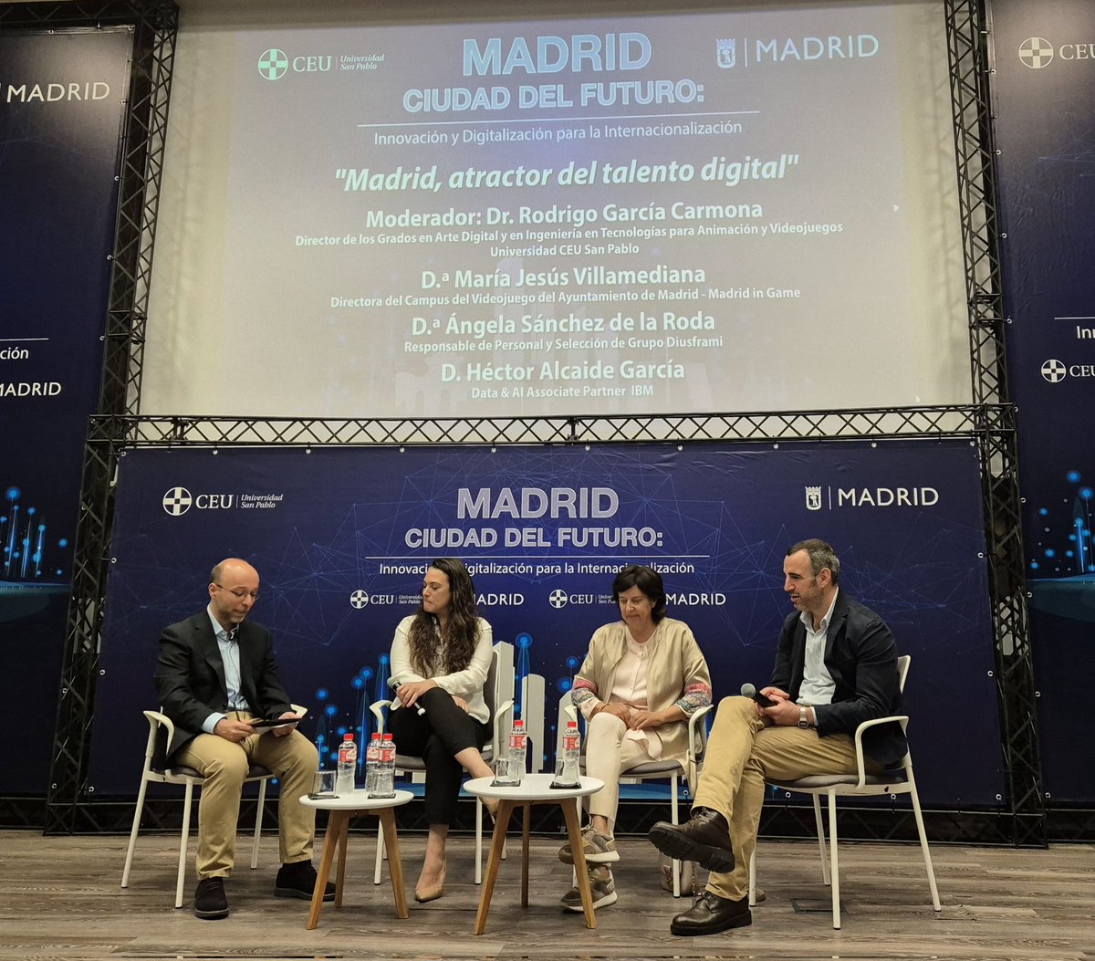 Gracias a D.ª María Jesús Villamediana y D.ª Celia Tenes García del Ayuntamiento de <a href="/MADRID/">Ayuntamiento Madrid</a> por su participación en la Jornada "Madrid: Ciudad del futuro. Innovación y Digitalización para la Internacionalización" organizada por la Universidad CEU San Pablo <a href="/USPCEU/">Universidad CEU San Pablo</a>