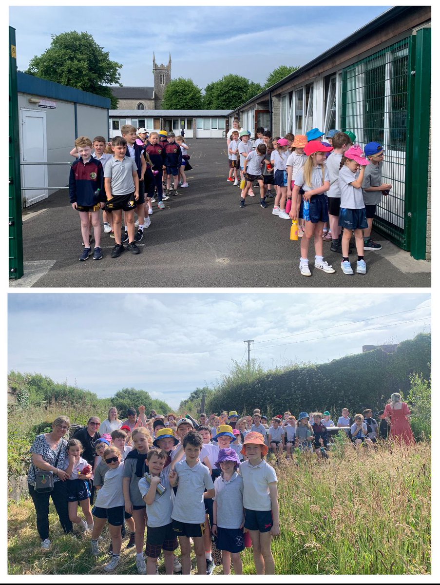Rang 1 and Rang 2 really enjoyed their local walk yesterday! Maith sibh!☀️