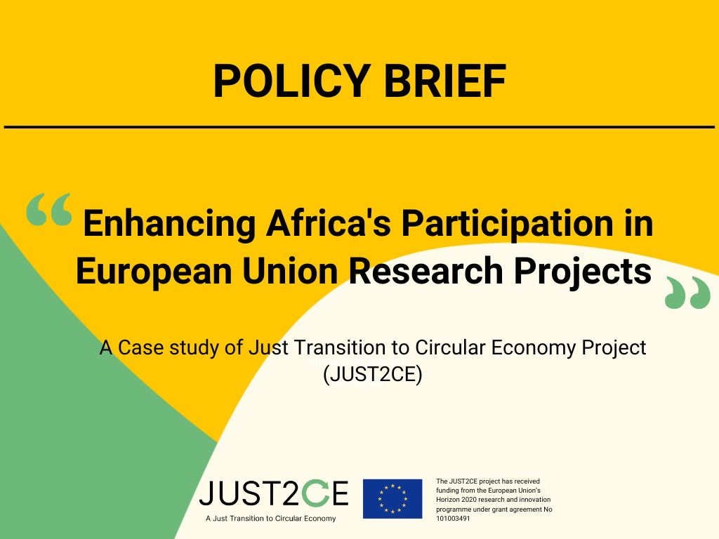 JUST2CE ๐ช๐บ (@just2ce) on Twitter photo ๐๐ Check out this Policy Brief by our colleague Sam Rex Sagoe Babo from <a href="/KumasiHive/">Kumasi Hive</a> on "Enhancing Africa's Participation in EU Research Projects: A Case Study of JUST2CE" ๐๐
๐ bit.ly/3zkzbB3
#Research #Innovation #AfricaEU #JUST2CE #SustainableDevelopment ๐๐ Check out this Policy Brief by our colleague Sam Rex Sagoe Babo from <a href="/KumasiHive/">Kumasi Hive</a> on "Enhancing Africa's Participation in EU Research Projects: A Case Study of JUST2CE" ๐๐
๐ bit.ly/3zkzbB3
#Research #Innovation #AfricaEU #JUST2CE #SustainableDevelopment