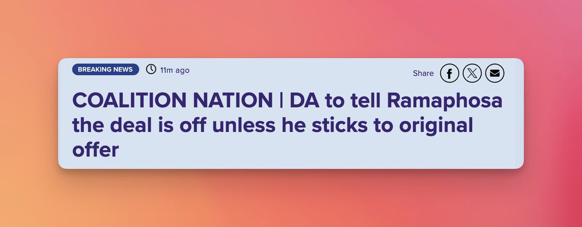 Well, that didn’t take long: welcome to the Government of National Mutiny.