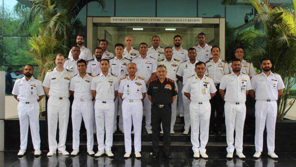 HQ_IDS_India's tweet photo. General Anil Chauhan #CDS visited #IFCIOR and #IMAC. He was briefed on the Common Operational Picture & Maritime Security Cooperation initiatives with #Friendly_Foreign_Countries #FFCs in the Indian Ocean Region #IOR.
#CDS interacted with Rear Admiral Rahul Sankar, ACNS (CS NCO) and International Liaison Officers from various #FFCs.
#IFCIOR and #IMAC contribute significantly in enhancing maritime situational awareness in the #IOR and conduct seamless coordination amongst the maritime stakeholders thereby playing a pivotal role in ensuring India's as well as regional #MaritimeSecurity in meeting evolving threats & challenges.
@DefenceMinIndia
@SethSanjayMP
@giridhararamane
@IFC_IOR