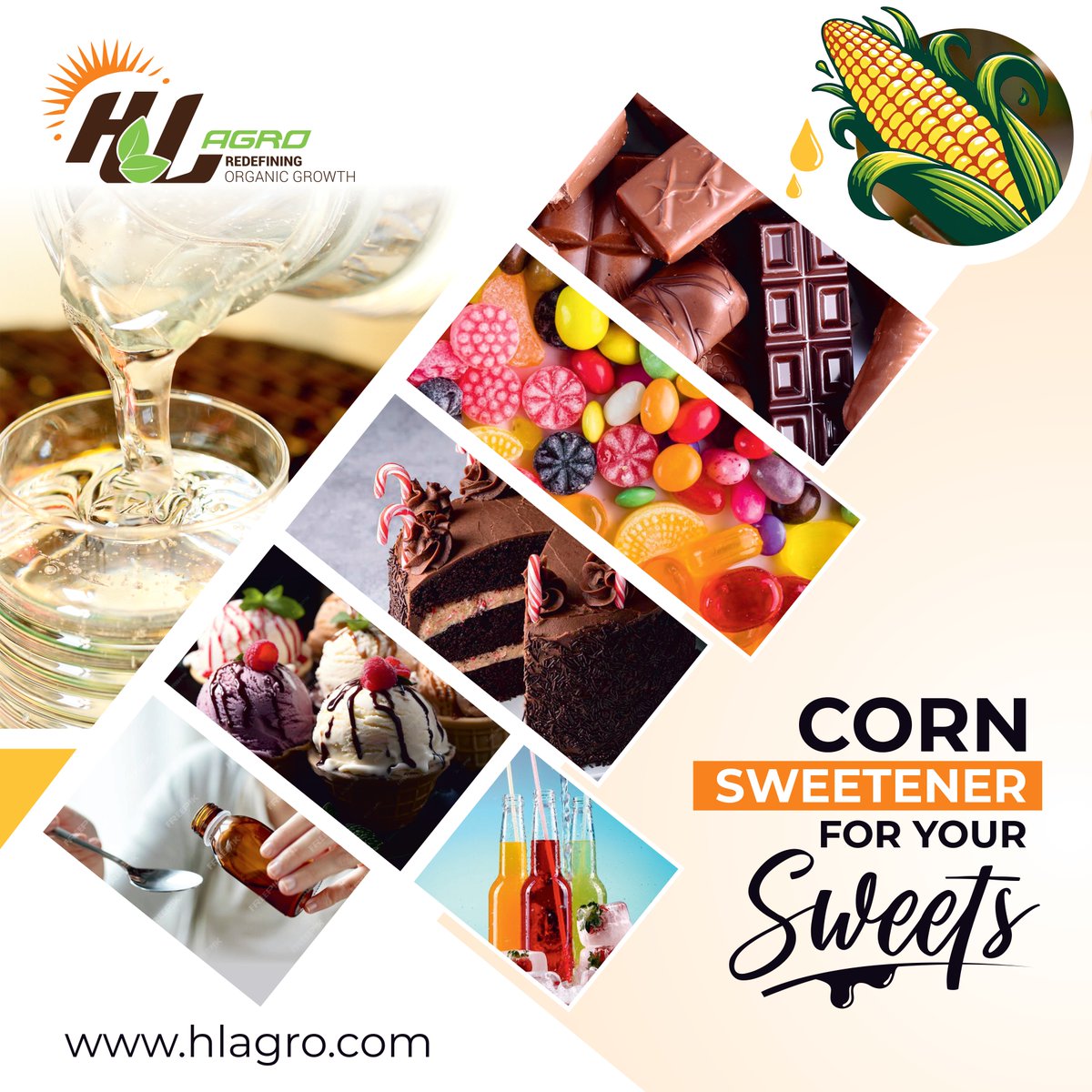 HLAgroProducts's tweet photo. #HLAgro produces #LiquidGlucose to add greater value to Indian #corn. This low-calorie glucose syrup is a star ingredient in commercial #food formulations. 

Learn more: https://t.co/wCQwy4bhdW
To place an order, reach us on: info@hlagro.com
#CornSweetener #Candy #Confectionery https://t.co/bDywG3GiQz