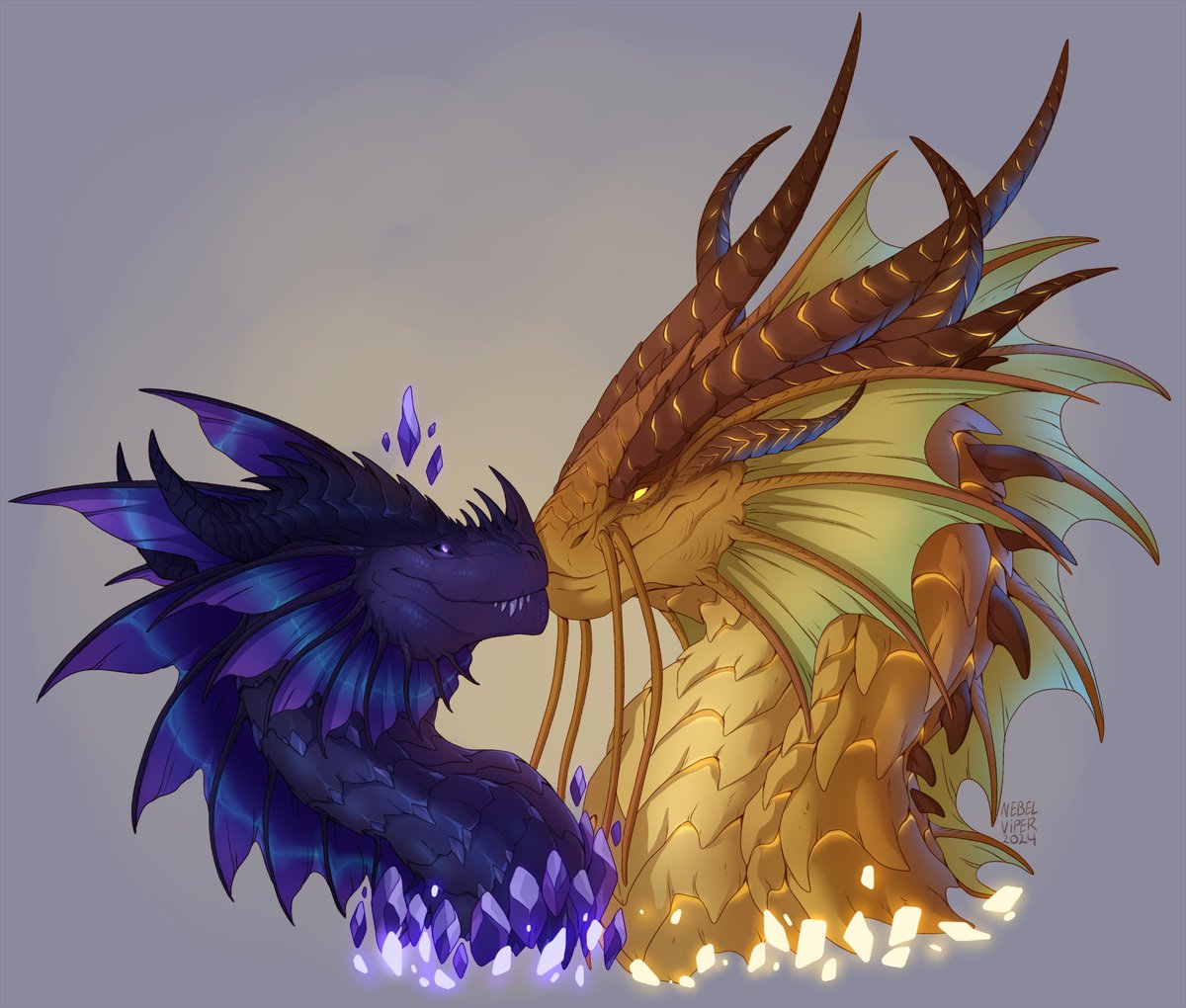 EhTokenCanadian's tweet image. Beautiful piece done by @Nebelviper
Done as a gift for my friend @Space_Din0saur