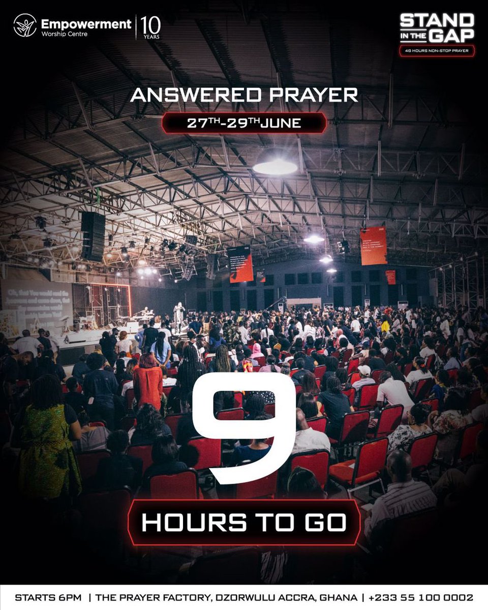 PaoolaNegrid's tweet photo. In 9Hours from now we will be lifting up a cry to God in prayer. 
____
There will be an answer 

#9HoursToGo
#STAND48 #48HOURSOFNONSTOPPRAYER https://t.co/LEPHE6XUU9