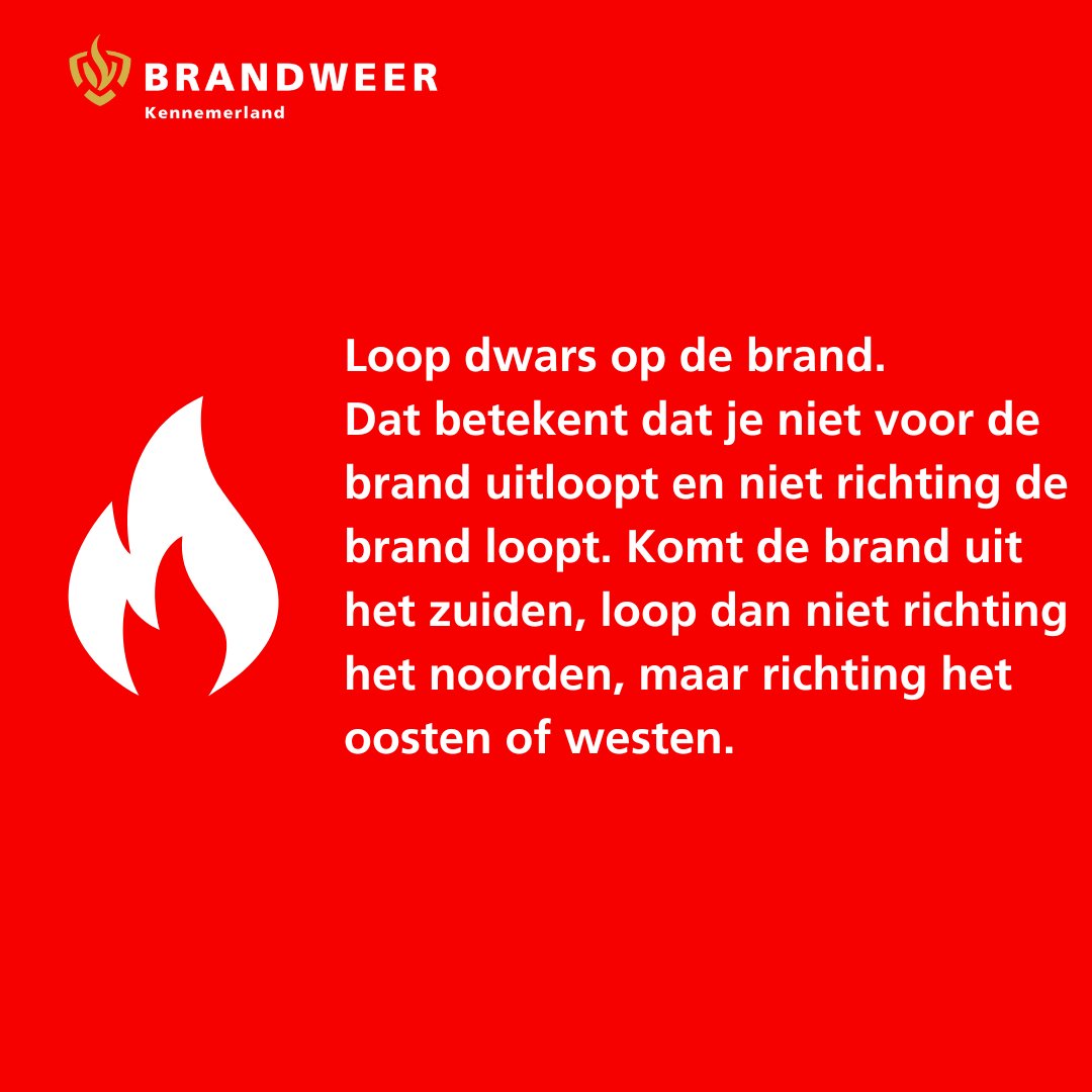 Wat moet je doen als er natuurband is? Hier volgen de stappen die je moet volgen! 

Let op! 🚨: Wie natuurbrand ziet, verlaat het gebied. Bel dan meteen de 112 om de locatie van de natuurbrand door te geven.