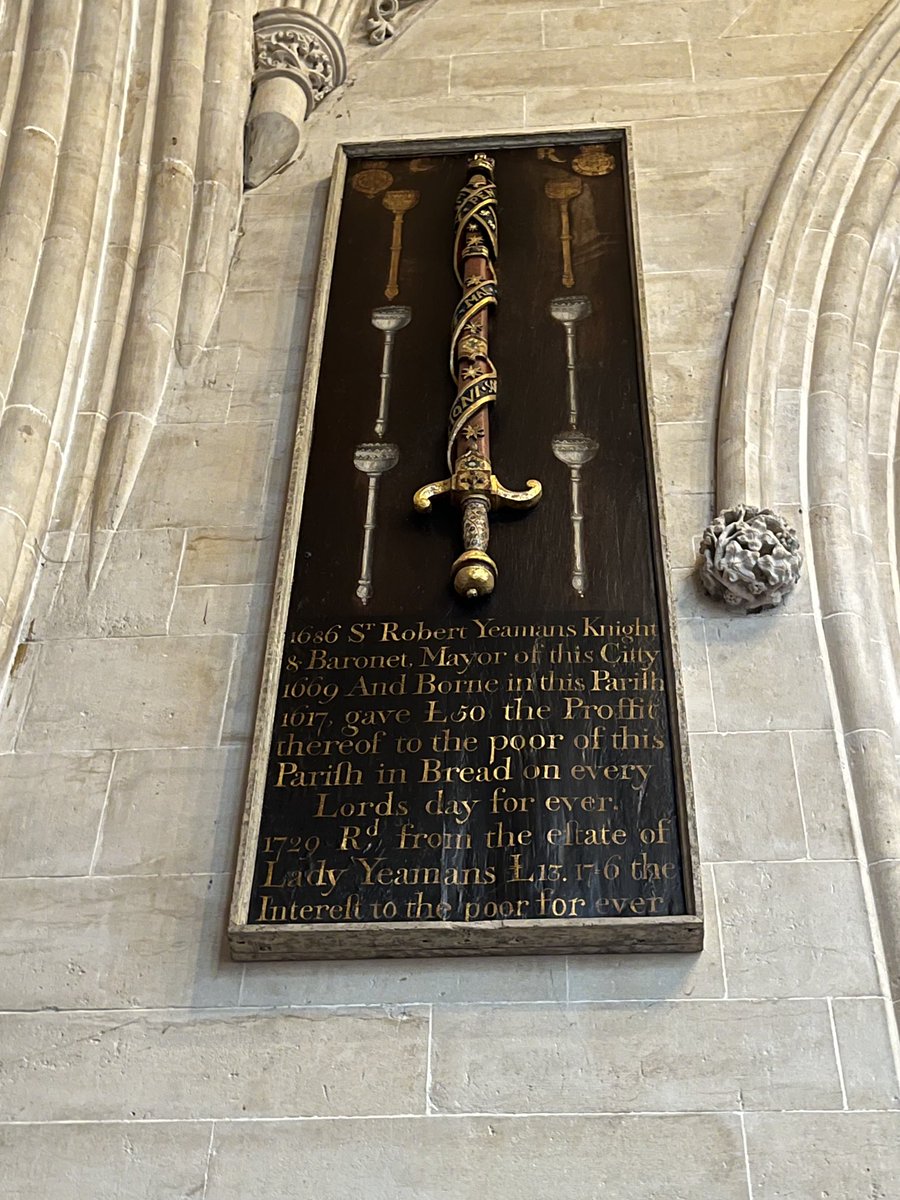 Barb_Drummond's tweet photo. Unusually ornate #BenefactionsBoard #MaryRedcliffe #bread https://t.co/qqqEm7Z6tr