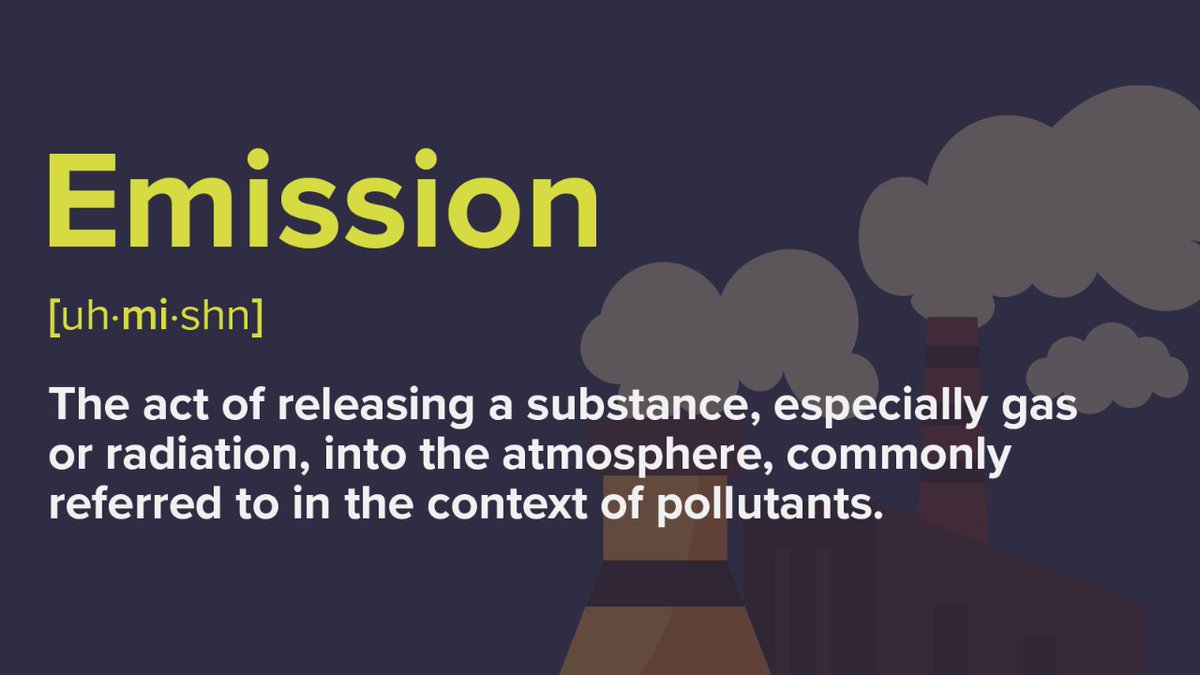 gsc1's tweet photo. #ScienceWordOfTheWeek
🏭 Emission - The act of releasing a substance, especially gas or radiation, into the atmosphere, commonly referred to in the context of pollutants. https://t.co/7SazkvS3UU