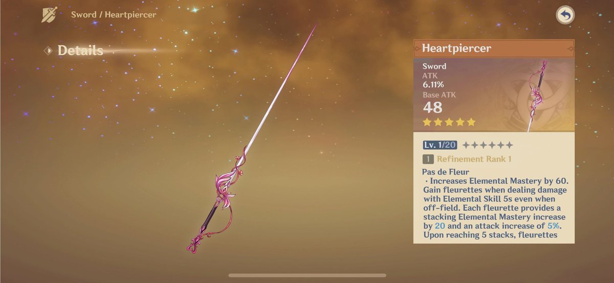 xSer1n3's tweet photo. Columbina's weapon leaks 

#genshinleaks
#GenshinImpact
#Genshin https://t.co/fiaaMnCdKm