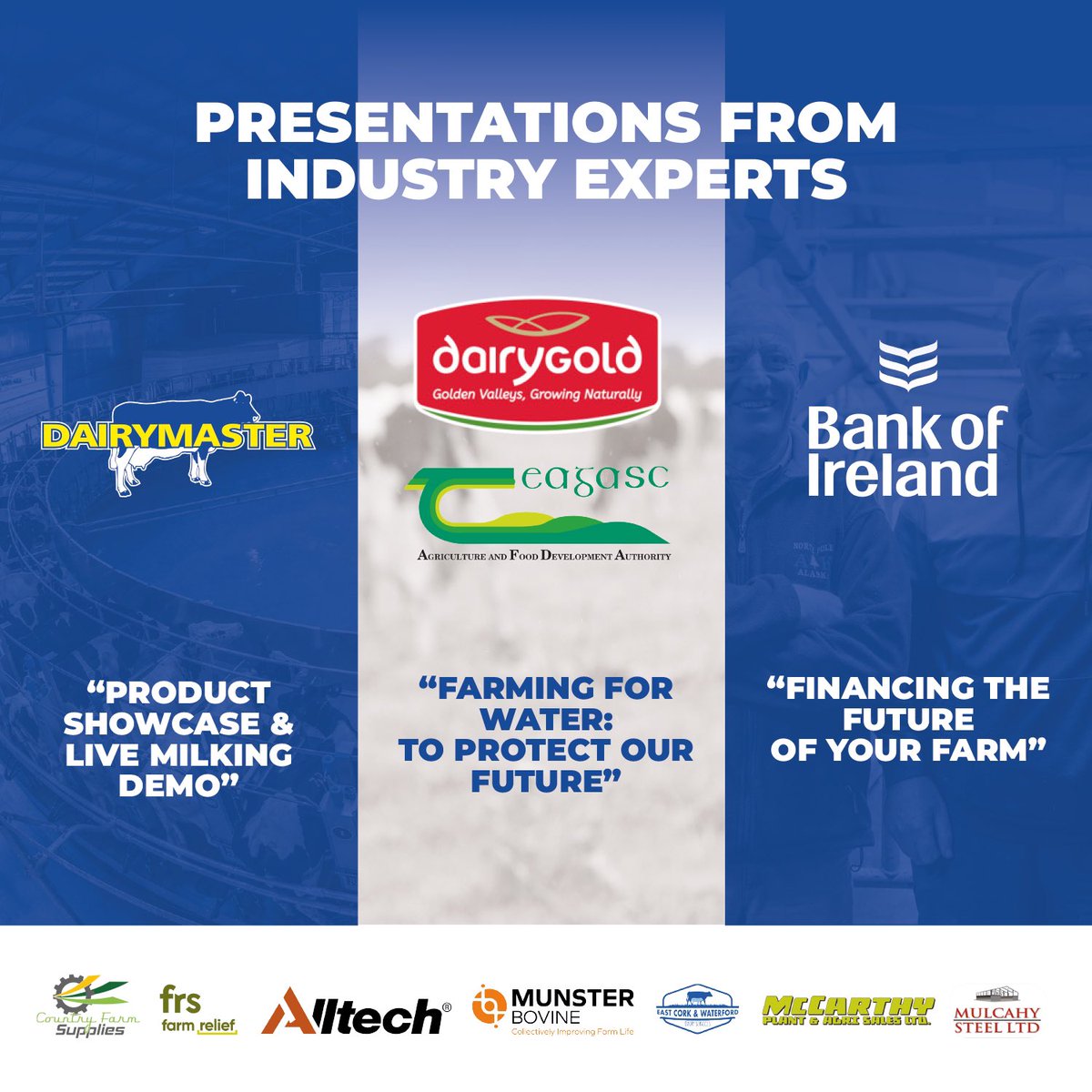 🌾 FARM OPEN DAY 🌾

Join Dairymaster at the Dunne family’s farm on Thurs, July 11th, 2024, 11 am to 4pm.

🐄 Farm walk, live milking demo &amp; talks from industry experts 

📍 Ballyhimikin, Ladysbridge, Cork, P25 D938. Register on the day.

#IrishDairy #DairyFarming #Dairymaster